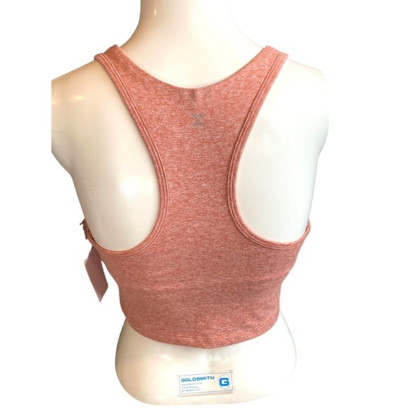 Sports Bra Small Xersion ginger spice low compression nwt removable bra cups - Picture 2 of 16